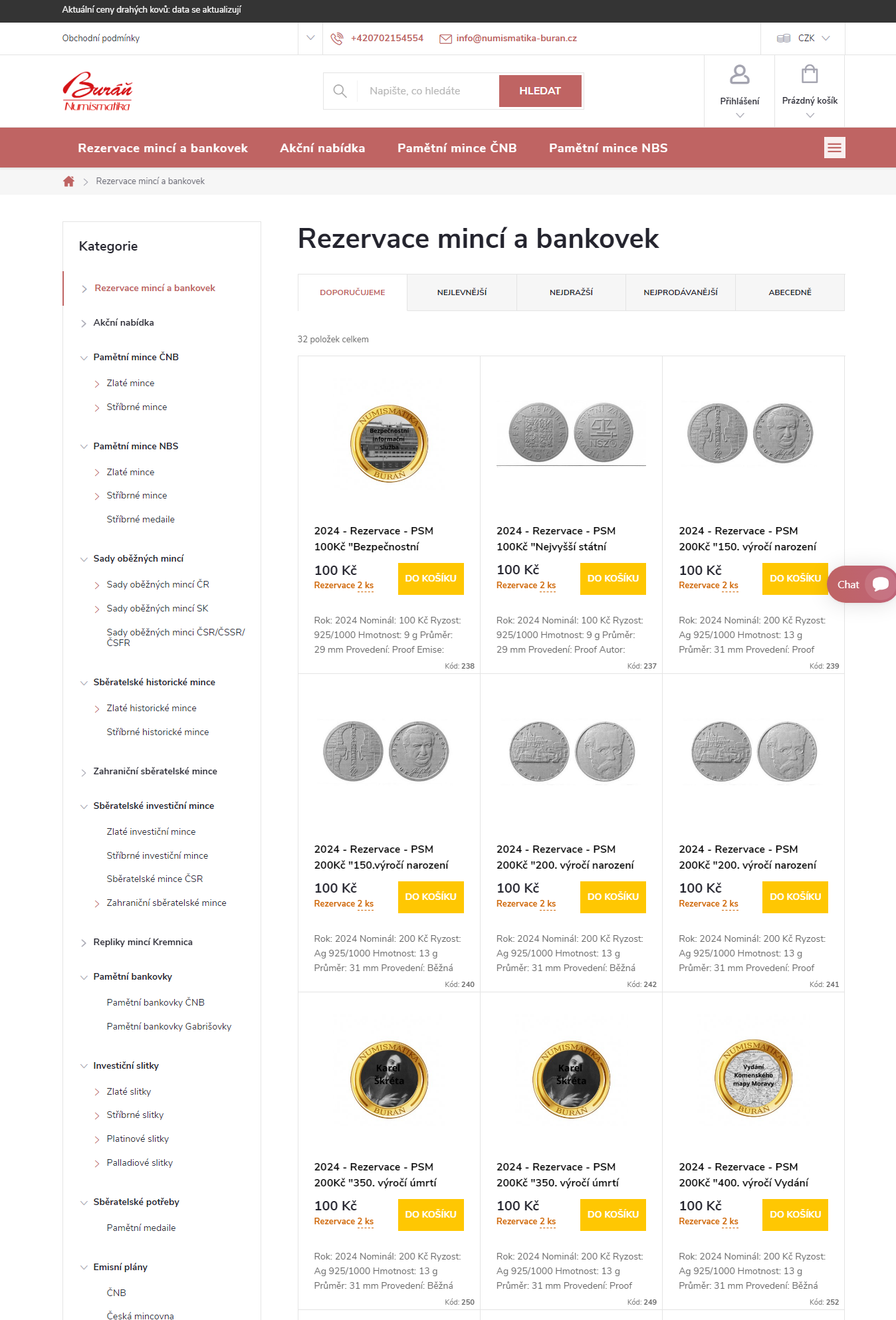 Produkty Redesign eshopu