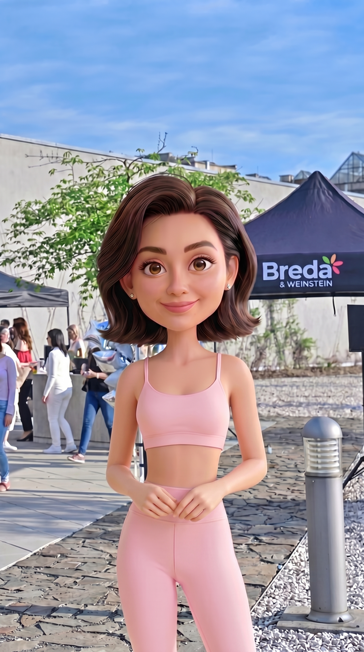 Breda na akci Jóga na střeše
